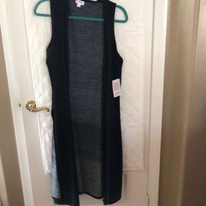 Lularoe Ombré M Joy NWT black, blue green